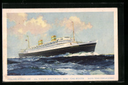 AK Holland-America Line, T.s.s. Nieuw Amsterdam, Passagierschiff  - Dampfer