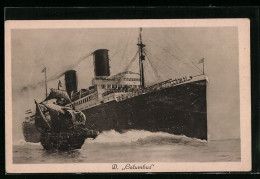 AK Bremen, Passagierschiff D. Columbus Mit Karawelle Santa Maria, Norddeutscher Lloyd  - Dampfer