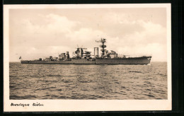 AK Kreuzer Köln Auf See  - Warships