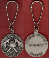 ** PORTE - CLEFS  LISIEUX  1786 - 1986 ** - Firemen