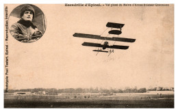 Centre D'Aviation Epinal Dogneville - Vol Plané Du Maître D'Armes Aviateur Quennehen (Testart éditeur) - Epinal