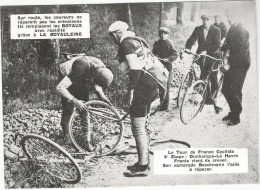 CYCLISME , TOUR DE FRANCE 1925 OU 26 :  ETAPE DUNKERQUE LE HAVRE , FRANTZ VIENT DE CREVER  ....... - Cycling