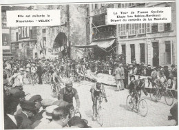 CYCLISME , TOUR DE FRANCE 1925 OU 26 :  ETAPE LES SABLES BORDEAUX , DEPART DU CONTROLE DE LA ROCHELLE - Cycling