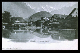 14690 - SUISSE - INTERLAKEN - An Der Aare  - DOS NON DIVISE - Interlaken