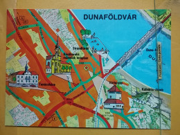 Kov 716-18 - HUNGARY, DUNAFOLDVAR, PLANE MAP - Hongrie