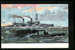 AK Küstenpanzerschiff Siegfried, Torpedoboot  - Oorlog