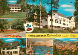 73615442 Rotenburg Fulda Kreisjugendhof Schlosspark Staedt Hallenbad Panorama Ro - Sonstige & Ohne Zuordnung