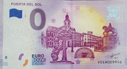 BILLETE 0 Euro Souvenir 0 € ESPAÑA: 2020-01 PUERTA DEL SOL (Madrid) - Other & Unclassified