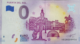 BILLETE 0 Euro Souvenir 0 € ESPAÑA: VEEA 2020-01 PUERTA DEL SOL (Madrid) - Autres & Non Classés