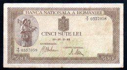 495-Roumanie 500 Lei 1941 T7 - Rumania