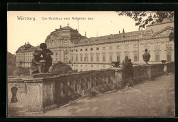 AK Würzburg, Die Residenz Vom Hofgarten Aus  - Wuerzburg