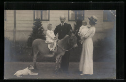 AK Grossherzog Friedrich Franz, Grossherzogin Alexandra Mit Erbgrossherzog Friedrich Franz Von Mecklenburg  - Familles Royales