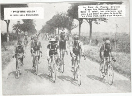 CYCLISME , TOUR DE FRANCE 1925 OU 26 :  ETAPE LES SABLES BORDEAUX - Cyclisme