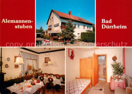 73615242 Bad Duerrheim Hotel Restaurant Alemannenstuben Gaststube Zimmer Bad Due - Bad Duerrheim