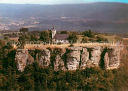 73615080 Staffelberg Felsenkrone Adelgundis-Kapelle Fliegeraufnahme Staffelberg - Staffelstein