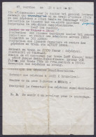 Note De Service De La Poste - Correspondance Des Ambulants De Charleroi 1 Pour Walcourt - Voir Texte : "… Se Munir D'un  - Ambulante Stempels