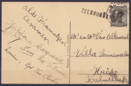 CP Zeebrugge Affr. N°401 Càd BRUGGE /21.6.1936 Pour HEIDE KALMTHOUT - Griffe "ZEEBRUGGE" - Lettres & Documents