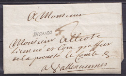 L. Datée 17 Décembre 1697 De TOURNAY Pour VALENCIENNES - Petite Griffe "TOURNAY" - Port "2" - 1621-1713 (Pays-Bas Espagnols)