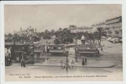 NICE - ALPES MARITIMES - PLACE MASSENA - LES NOUVEAUX JARDINS ET AVENUE MASSENA - TRAMWAY - Parques, Jardines