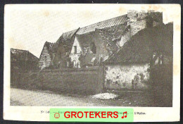 Guerre 14-15 MARQUIVILLERS L’Eglise - Autres & Non Classés