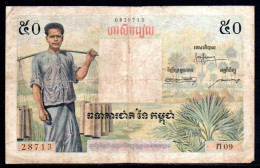G-Cambodge 50 Riels 1956 M09 - Kambodscha