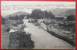 Cpa 07 SAINT PERAY Inondations Pont Romain Apres La Catastrophe - Saint Péray