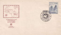 FDC 1953  CHECOSLOVAQUIA - Radsport