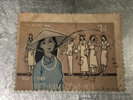SOUTH VIETNAM Stamps(1969-LA FEMME-3d00) PRINT ERROR(ASKEW)1 STAMPS-vyre Rare - Vietnam