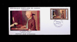 CL, FDC, Premier Jour, République Populaire Du Congo, Brazzaville, 20 Mars 1976, J.B Chardin , Frais Fr 1.85e - FDC