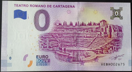 BILLETE 0 Euro Souvenir 0 € ESPAÑA: VEBH 2019-1 TEATRO ROMANO DE CARTAGENA - Otros & Sin Clasificación