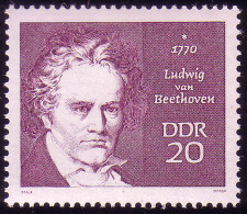 1537 Persönlichkeiten Beethoven 20 Pf ** - Unused Stamps