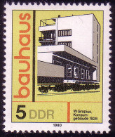 2508 Bauhaus-Stil 5 Pf Gropius ** - Ongebruikt