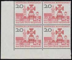 290 Trierer Hauptmarkt ** Eck-Vbl U.l. 0-1 - Unused Stamps