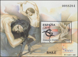 Spanien Block 92 Tanz: Flamencotänzer Joaquin Cortes, **/MNH - Sonstige & Ohne Zuordnung