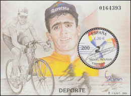 Spanien Block 90 Sport: Radfahrer Miguel Indurain, **/MNH - Sonstige & Ohne Zuordnung