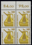 1401 SWK 140 Pf OR-Viererbl. ** Postfrisch - Unused Stamps