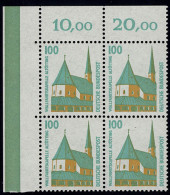 1406u SWK 100 Pf Eck-Vbl. Ol ** Postfrisch - Unused Stamps