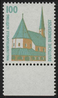 1406u SWK 100 Pf Unterrand ** Postfrisch - Unused Stamps