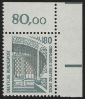 1342 SWK 80 Pf Ecke Or ** Postfrisch - Unused Stamps