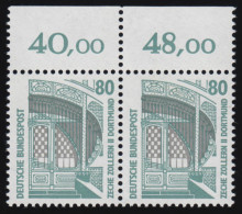 1342 SWK 80 Pf Paar OR ** Postfrisch - Nuovi