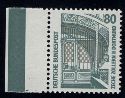 1342 SWK 80 Pf Seitenrand Li. ** Postfrisch - Unused Stamps