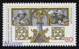 1786 Freie Reichsstadt Regensburg - 1. Marke Mit "DEUTSCHLAND", Muster-Aufdruck - Plaatfouten En Curiosa