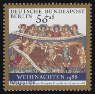 829 Weihnachten: Verkündigung Der Hirten, Mit MUSTER-Aufdruck - Unused Stamps