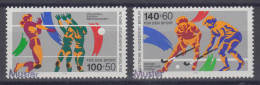 836-837 Sporthilfe Volleyball Und Hockey, Satz Mit MUSTER-Aufdruck - Unused Stamps
