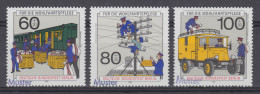 876-878 Geschichte Der Post- Und Telekommunikation, Satz Mit MUSTER-Aufdruck - Unused Stamps