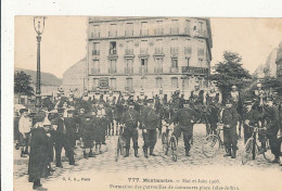 75 // PARIS XVIII EME   Montmartre   Mai Et Juin 1906 / Formation Des Patrouilles De Cuirassiers Place Joffrin 777 - Distretto: 18