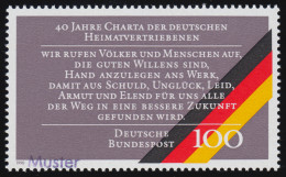 1470 Charta Der Deutschen Heimatvertriebenen, Muster-Aufdruck - Abarten Und Kuriositäten