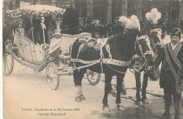 75 // PARIS  Cavalcade De La Mi Careme 1909   Carrosse HAGENBECK  ** - Other & Unclassified