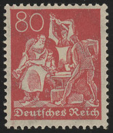 186 Freimarke Arbeiter 80 Pf Wz 2 ** - Unused Stamps