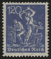 188 Freimarke Arbeiter 120 Pf Wz 2 ** - Unused Stamps